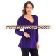 Wholesale Purple Women Tops Oversized Long Sleeve Sweatshirt